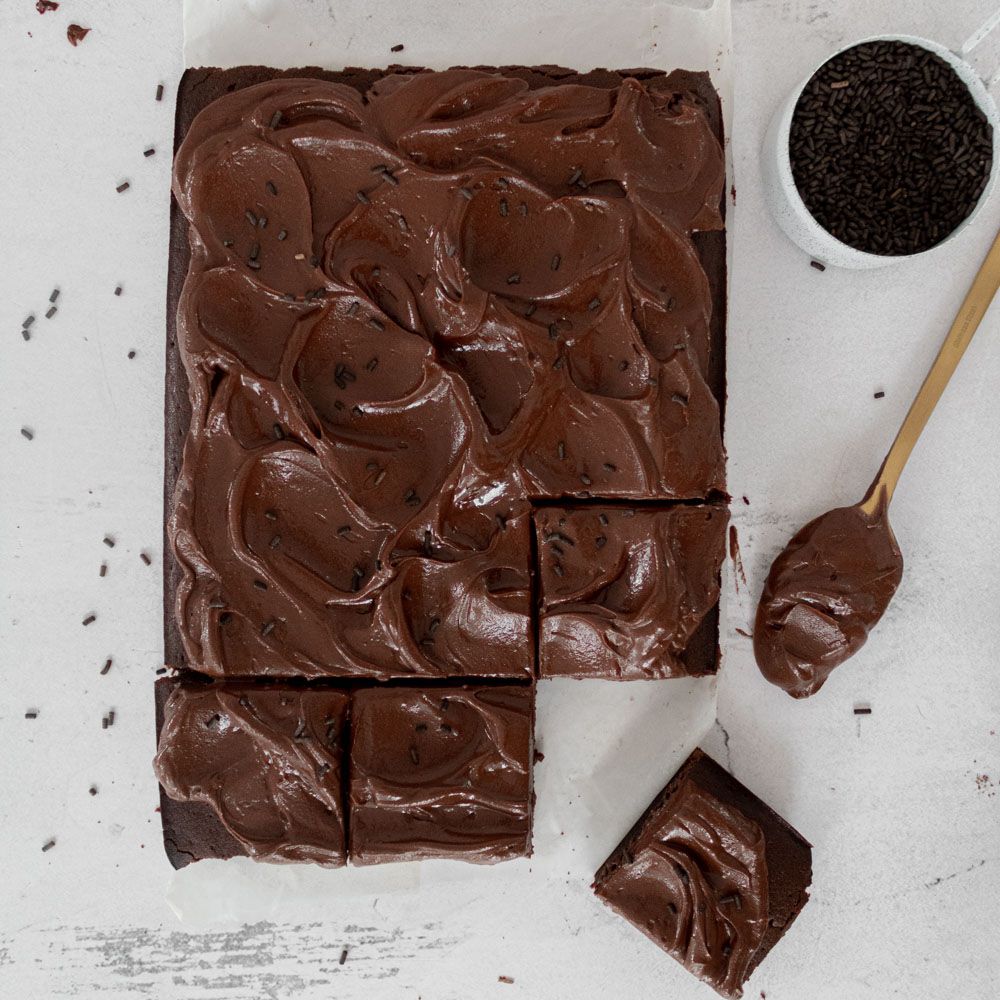 Sheet cake de chocolate