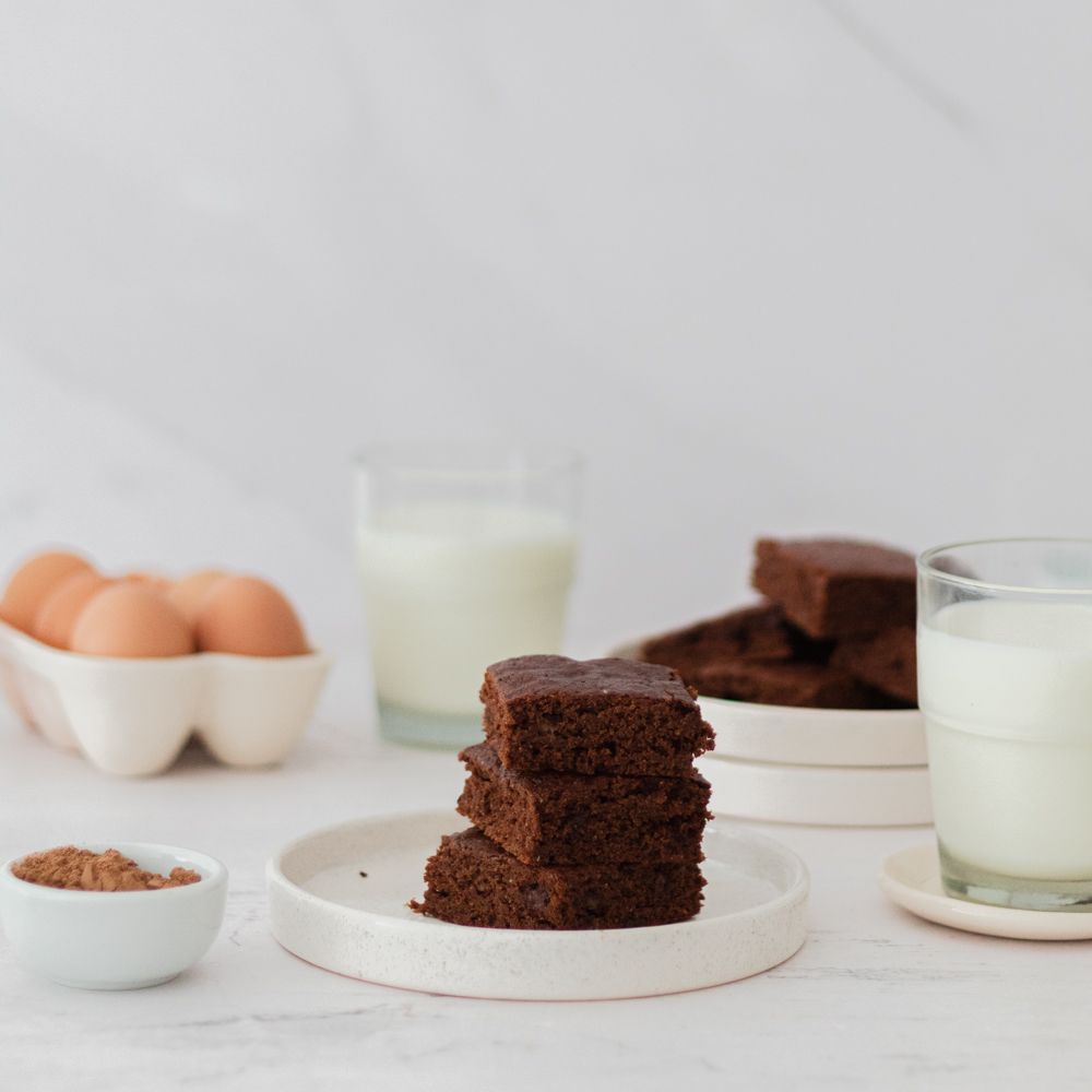 Receta de brownies de chocolate y banana