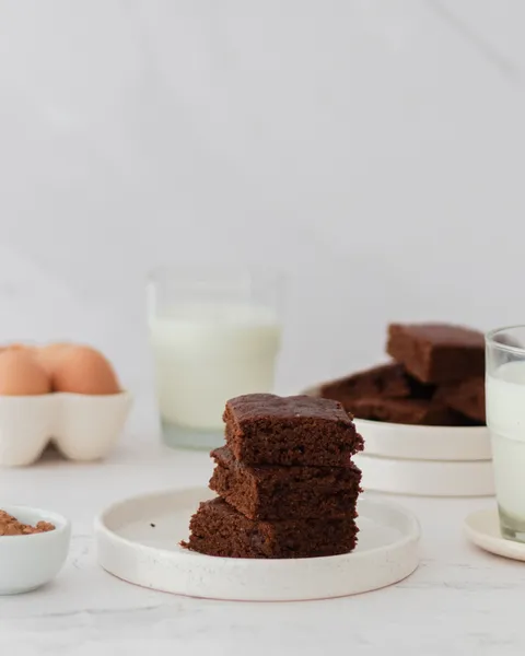 Receta de brownies de chocolate y banana