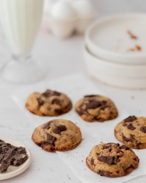 Receta de cookies con chips chocolate