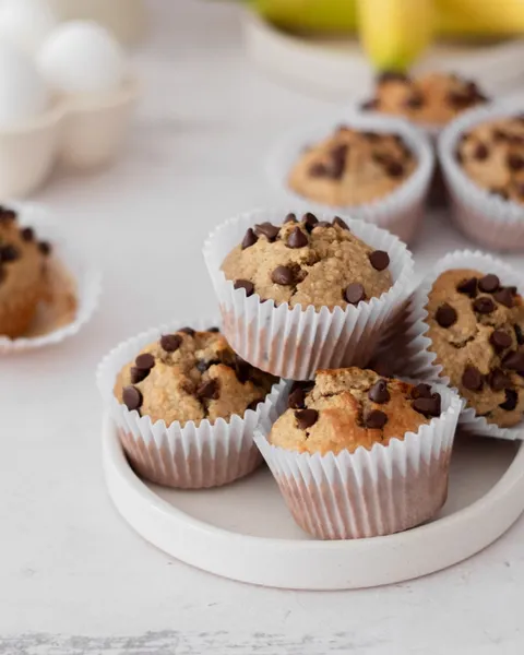Receta de muffins de avena y banana