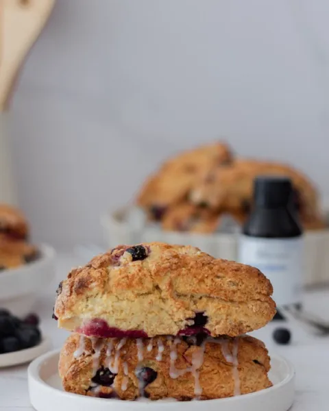 Scones de limón y arándanos