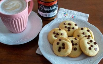 Receta de cookies rellenas con dulce de leche