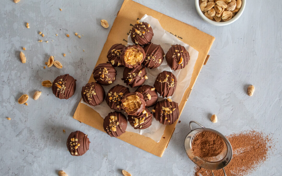 Peanut butter  chocolate truffles